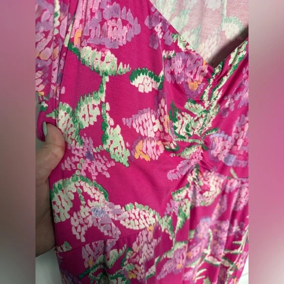 torrid Pink Floral Fit-and-Flare Mini Dress - Picture 3 of 3